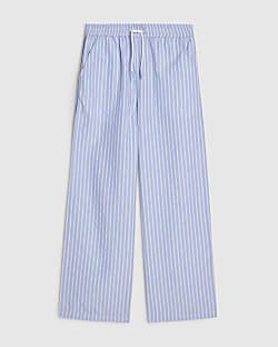 Girls Blue Stripe Trousers