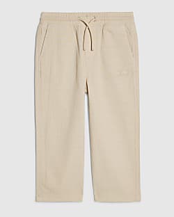 Mini Boys Beige Pull On Trousers