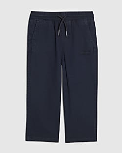 Mini Boys Navy Pull On Trousers
