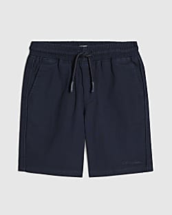 Mini Boys Navy Pull On Shorts