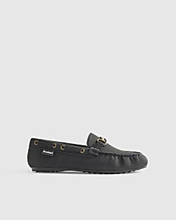 Boys Navy Snaffle Loafers