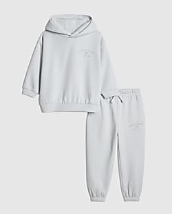 Mini Boys Blue Essentialism Hoodie Set