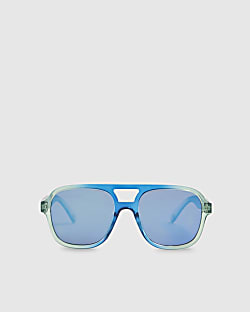 Boys Blue Ombre Aviator Sunglasses