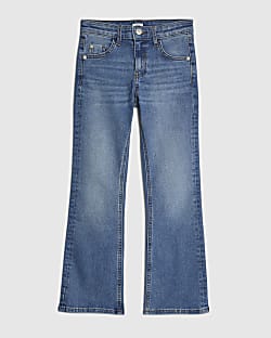 Girls Blue Flared Jeans