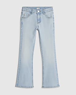 Girls Blue Flared Jeans
