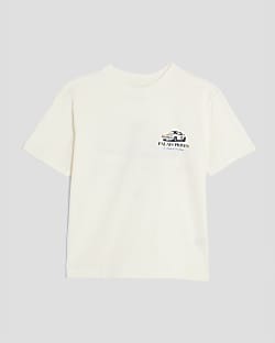 Boys Cream Palais Prives Car T-Shirt