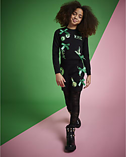 Wicked Girls Black Elphaba Icon Knitted Set