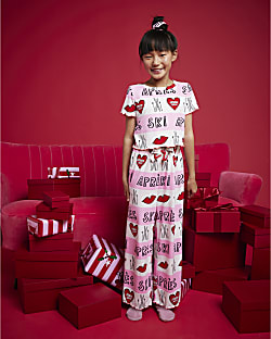 Nephthys Girls Pink Apres Ski Pyjama Set