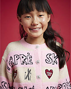 Nephthys Girls Pink Apres Ski Cardigan