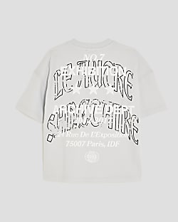 Boys Blue Gothic Wordy T-Shirt