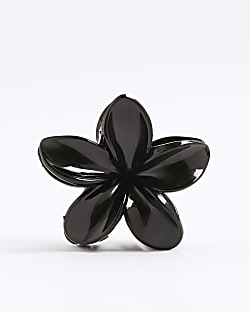 Girls Black Flower Hair Claw Clip