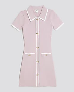 Girls Pink Polo Dress