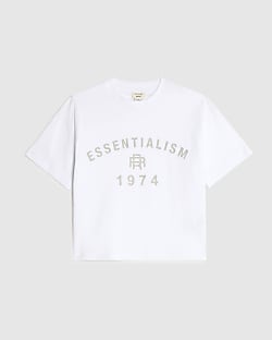 Mini Boys White Essentialism RR T-Shirt