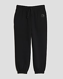 Mini Boys Black Joggers