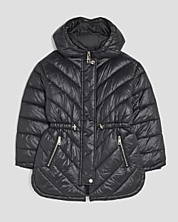 Girls Black Padded Jacket
