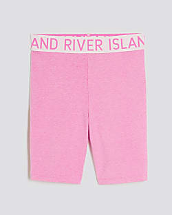 Girls Pink RI Cycle Shorts