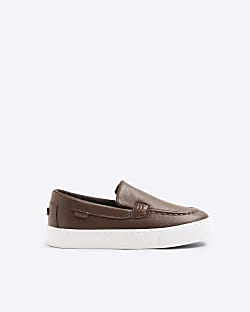 Boys Brown Loafers