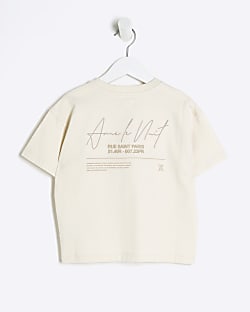 Mini Boys White Ame Le Nuit T-Shirt