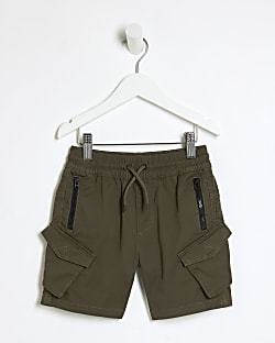 Mini Boys Khaki Front Pocket Cargo Shorts
