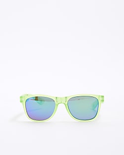 Mini Boys Green Foldable Wayfarer Sunglasses