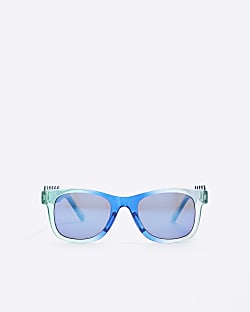 Mini Boys Blue Ombre Dinosaur Sunglasses