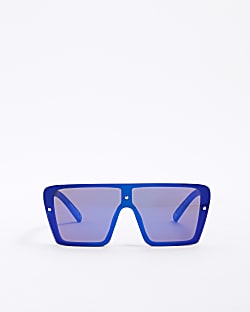 Boys Blue Visor Sunglasses