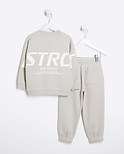 Mini Stone District Sweatshirt Set