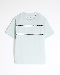 Boys Blue Piped T-Shirt