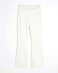 Girls Beige Flared Trousers