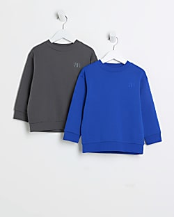 Mini Boys Grey Sweatshirt Set