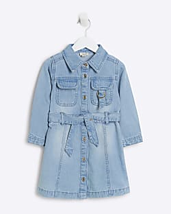 River island kids denim jacket top