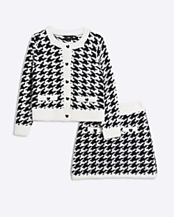 Girls fluffy black cardigan store