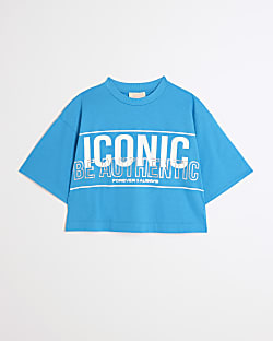 Girls blue RI active t-shirt