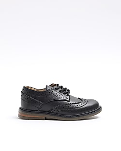 Boys smart black shoes hot sale