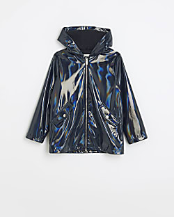 Black glitter rain mac online