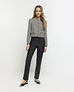 River island leather look jeans on sale