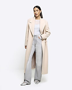 River island grey coat store