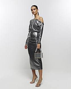 Cold shoulder dress river island discount