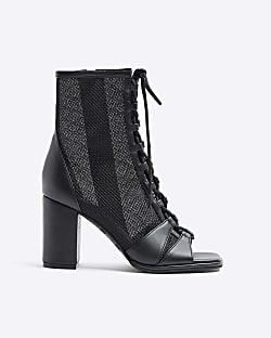 Mesh lace up boots shop