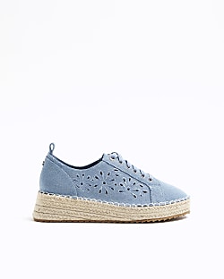 Blue jean espadrille store