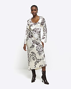 River island belted slip dress on sale