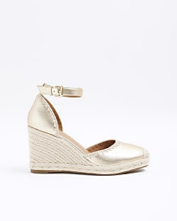 Beige studded flatform espadrille wedges river island on sale