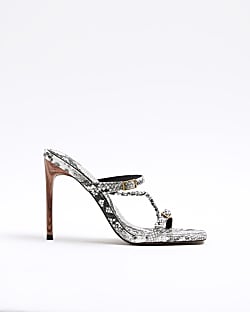 River island yellow sandals hotsell
