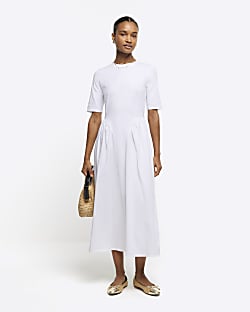 River island white shirt dress outlet