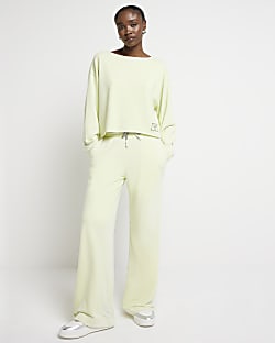 Lime green washed sweatshirt