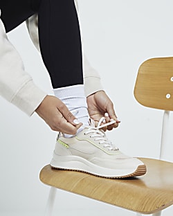 River island lace up trainers cheap