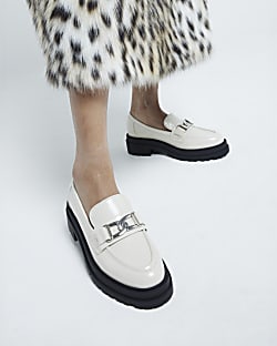 Cream Trim Chunky Loafers