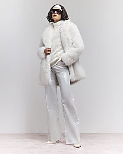 White river shearling coat new arrivals