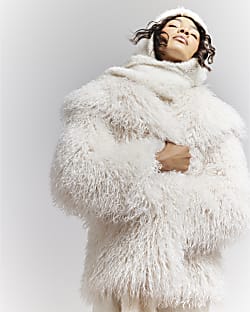 River island faux fur jacket hotsell