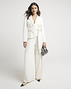River island belted blazer top